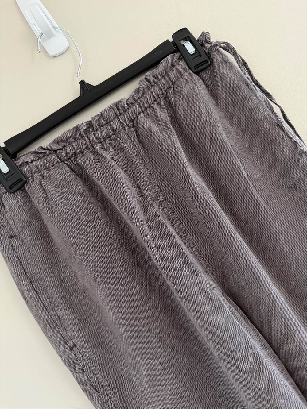 J Jill Gray Lyocell Wide Leg Pants Elastic Waist Casual Lounge Minimalist Small - Picture 2 of 8